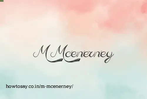 M Mcenerney