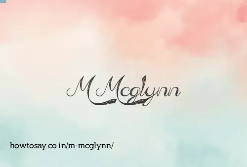 M Mcglynn