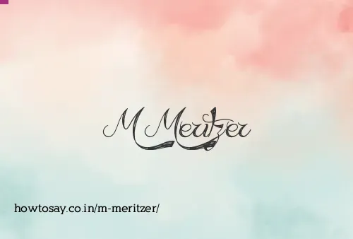 M Meritzer