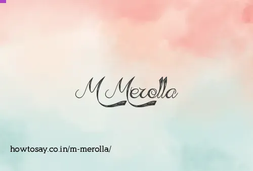 M Merolla