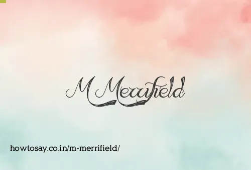 M Merrifield