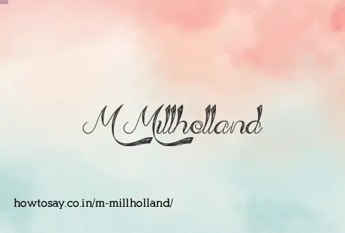 M Millholland