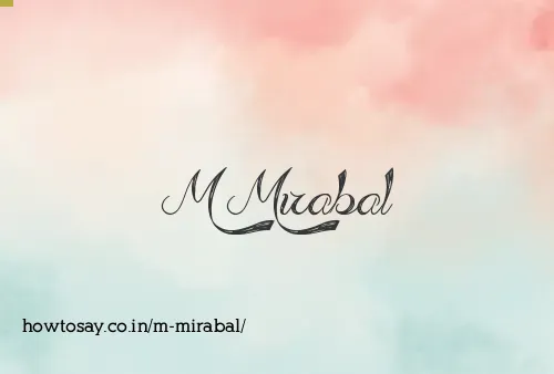 M Mirabal