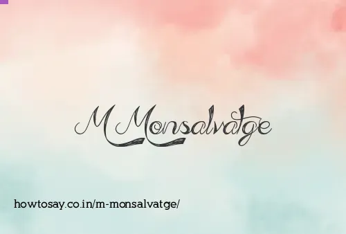 M Monsalvatge