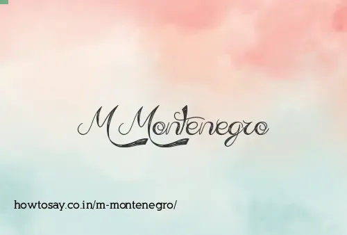 M Montenegro