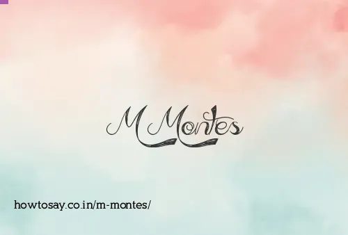 M Montes