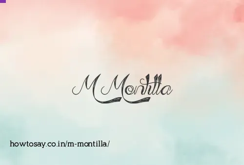 M Montilla