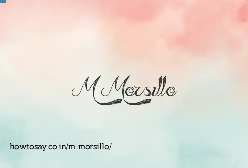 M Morsillo