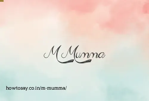 M Mumma