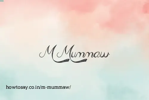 M Mummaw