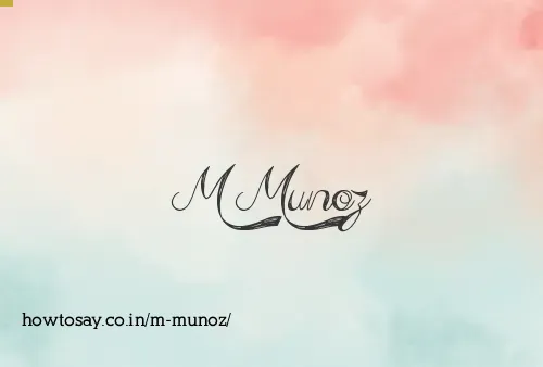 M Munoz