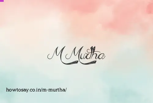 M Murtha