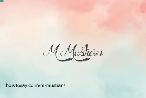 M Mustian