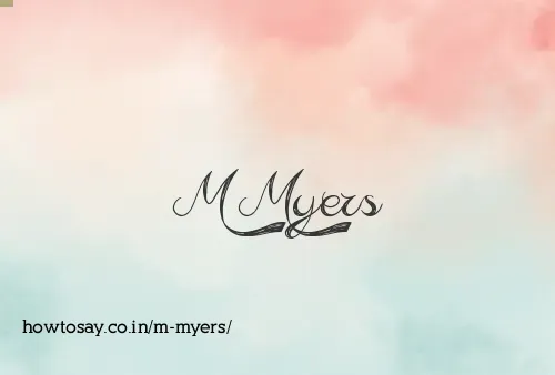 M Myers