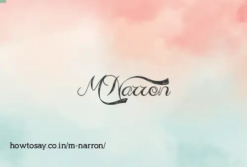 M Narron