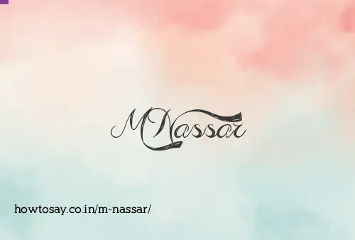 M Nassar