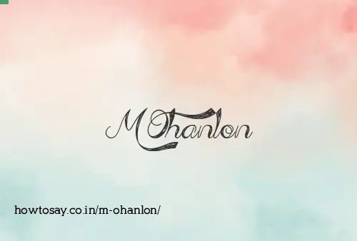 M Ohanlon