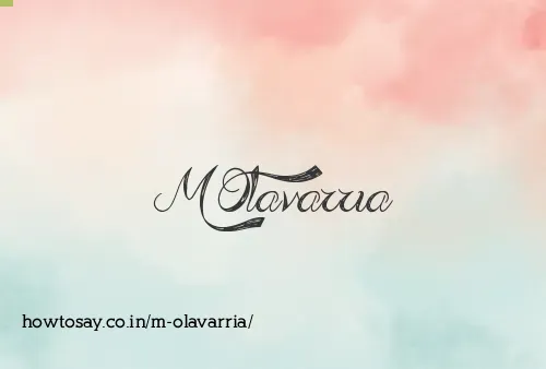 M Olavarria