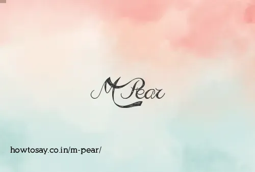 M Pear