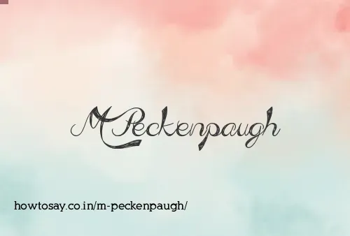 M Peckenpaugh