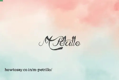 M Petrillo