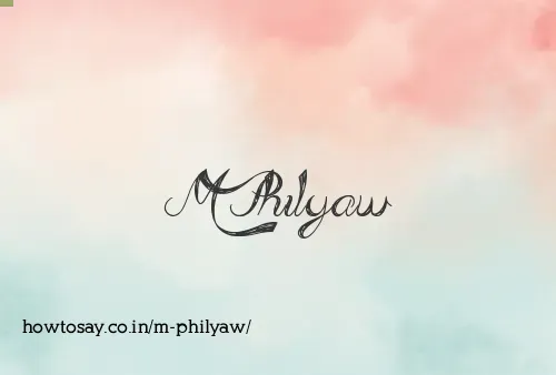 M Philyaw