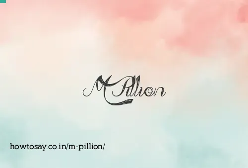 M Pillion