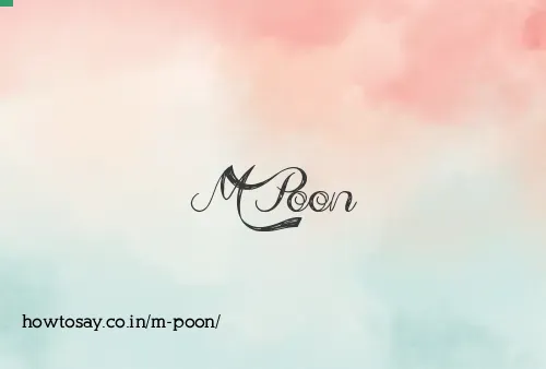 M Poon