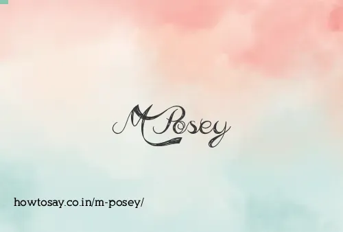M Posey