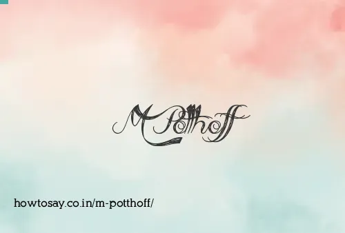 M Potthoff