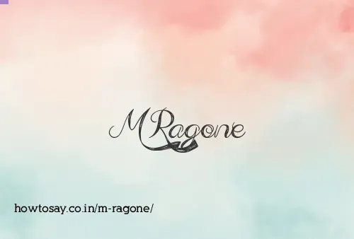 M Ragone
