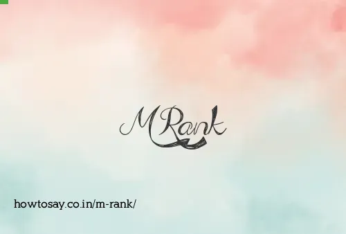 M Rank