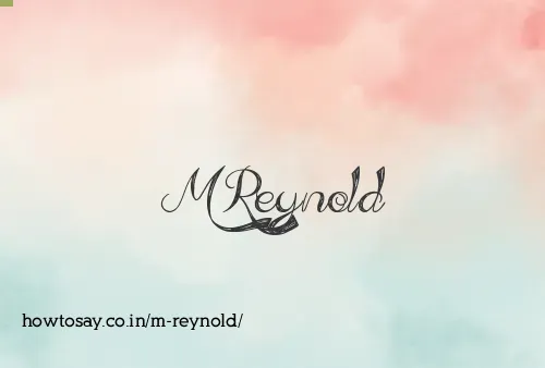 M Reynold
