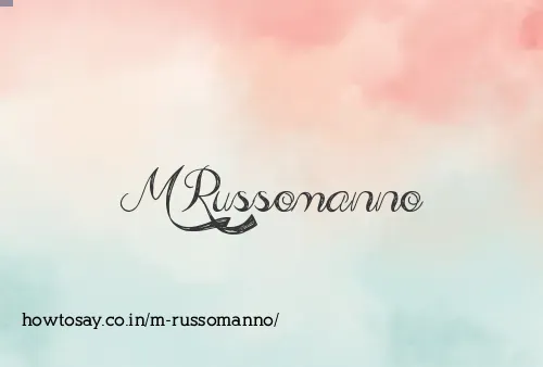 M Russomanno