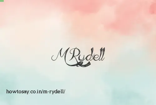 M Rydell