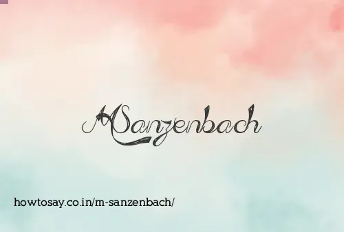 M Sanzenbach