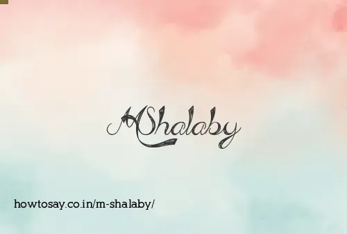 M Shalaby