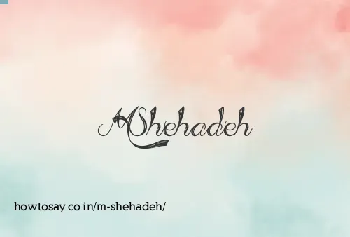 M Shehadeh
