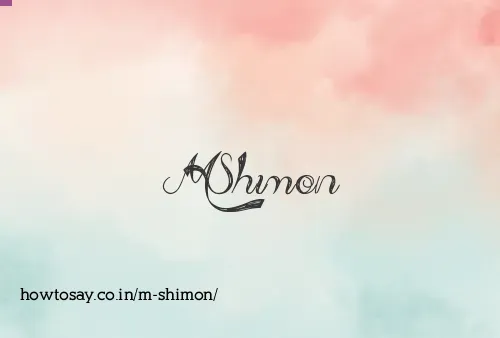 M Shimon
