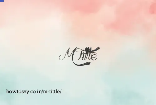 M Tittle