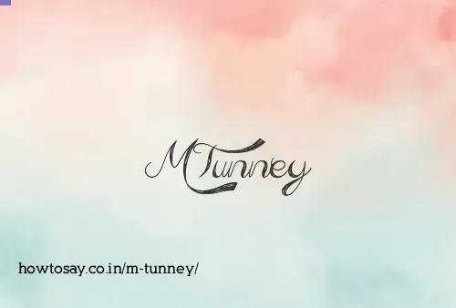 M Tunney