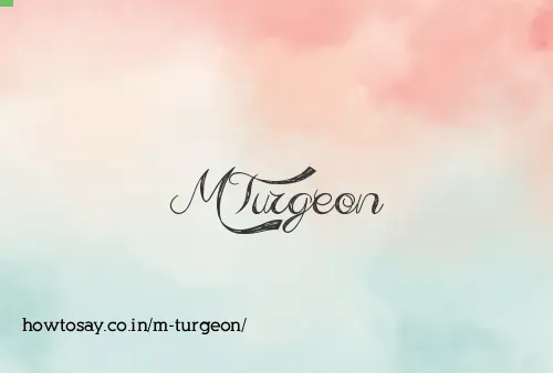 M Turgeon