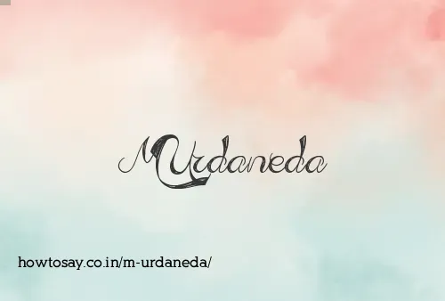 M Urdaneda