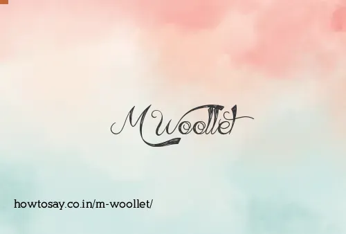 M Woollet