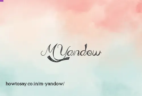 M Yandow