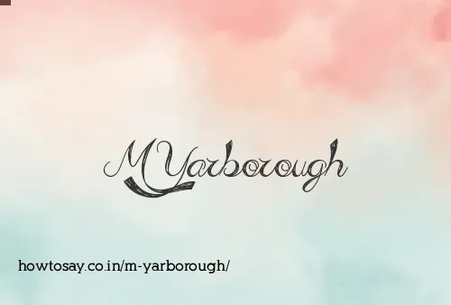 M Yarborough