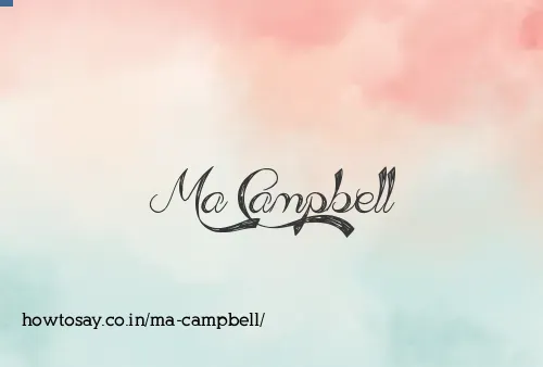 Ma Campbell
