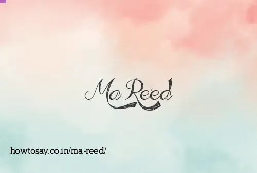 Ma Reed