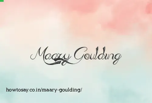 Maary Goulding
