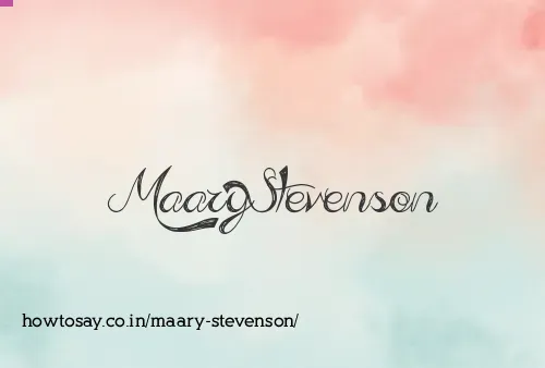 Maary Stevenson